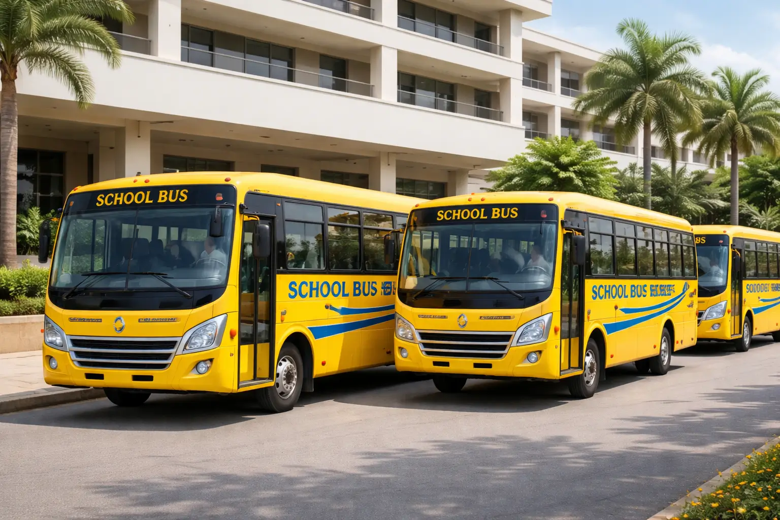 Safe school bus transport facility